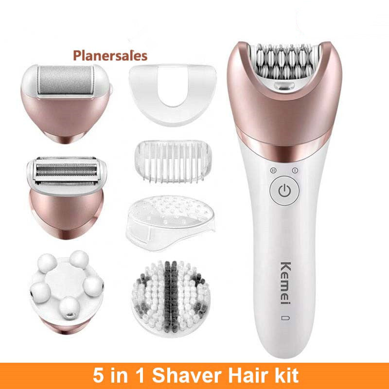 Women Epilator Shaver Hair Remover Facial Cleaner Kit FLIPSTYLEZLLC
