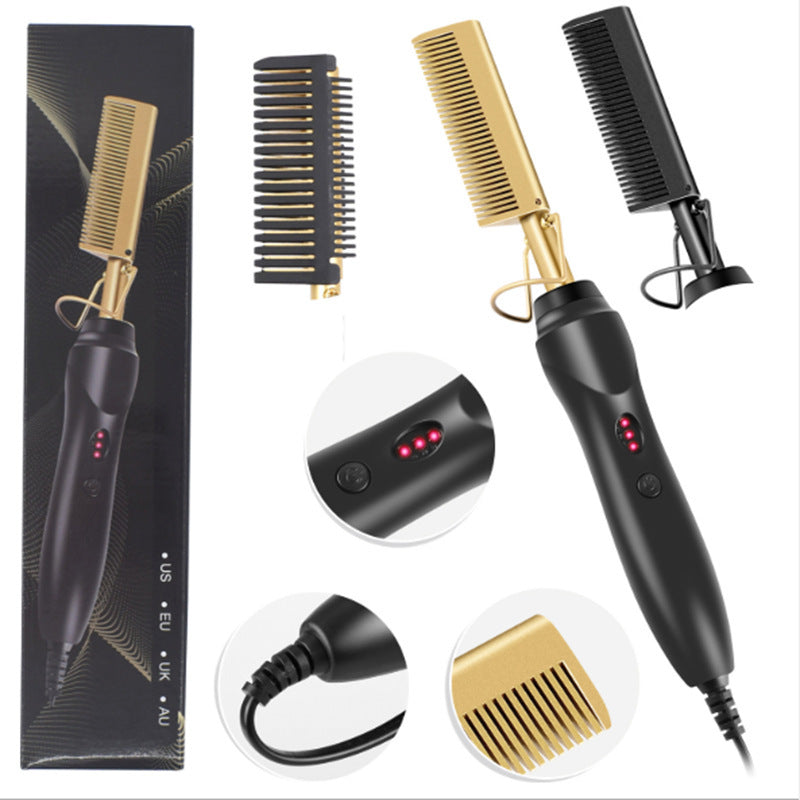 Electric Straight Hair Curling Comb Dry Wet Dual Purpose Copper Comb Sell My Stuff
