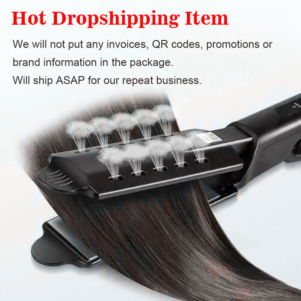 U.S. Standard Non-injury Hair Straightener Steam Hair Straightener Splint Elyvora LLC