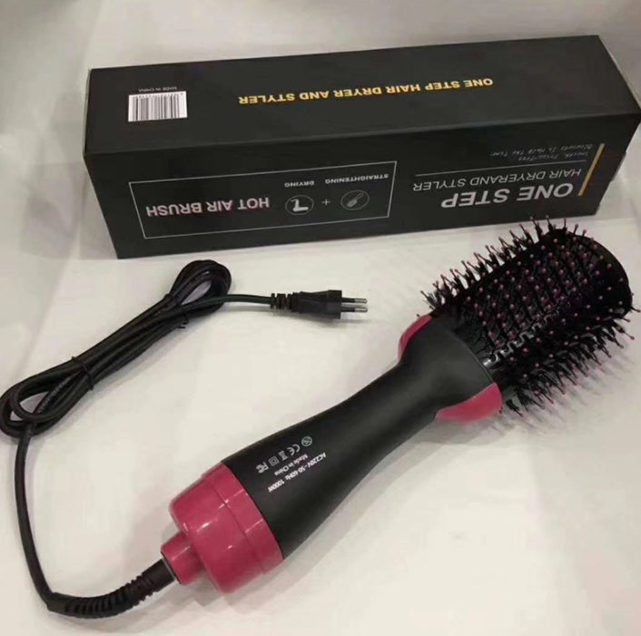 Multifunctional Hot Air Comb Amazon Cross-Border Three-In-One Hair Dryer Curler Straight Hair Comb Styling Comb My Store