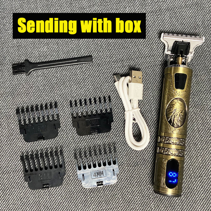 Retro T9 Electric Hair Clipper with LCD Display and USB Charging Sell My Stuff