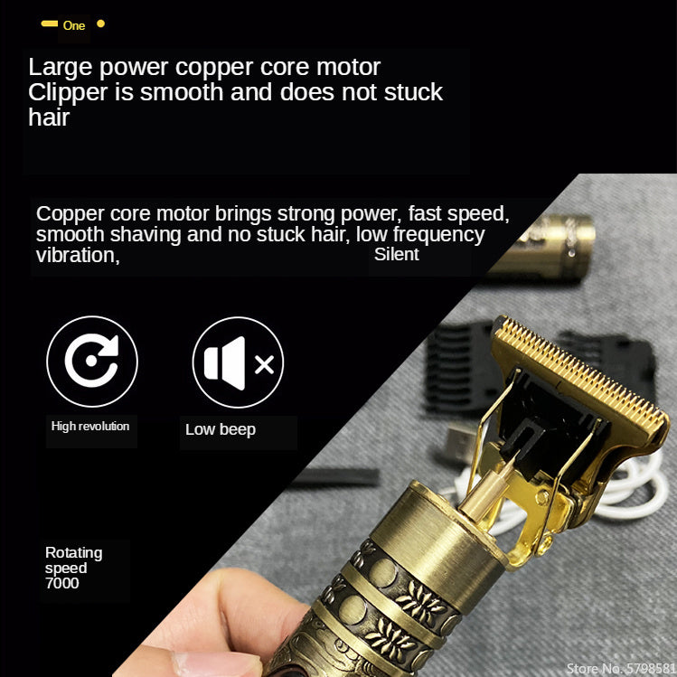 Retro T9 Electric Hair Clipper with LCD Display and USB Charging Sell My Stuff