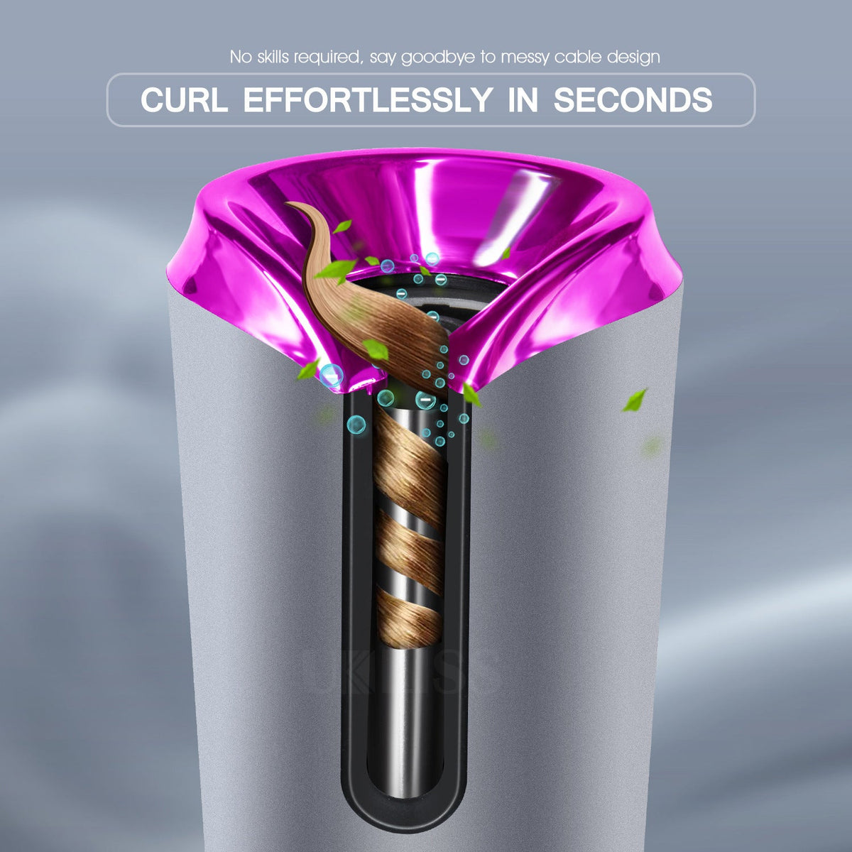 Hair Curling Iron Portable Automatic Hair Curling Iron Multifunctional Usb Charging Elyvora LLC