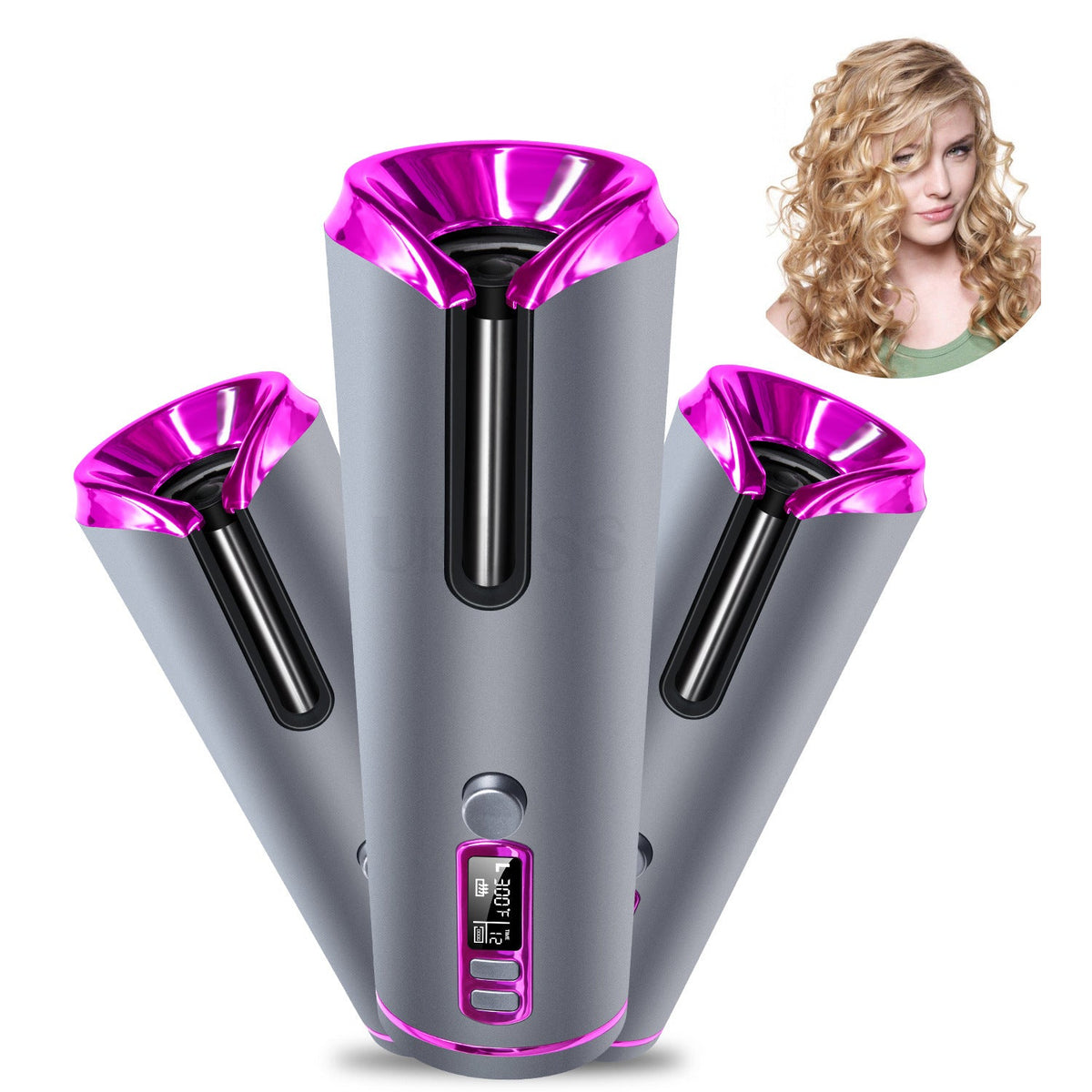 Hair Curling Iron Portable Automatic Hair Curling Iron Multifunctional Usb Charging My Store