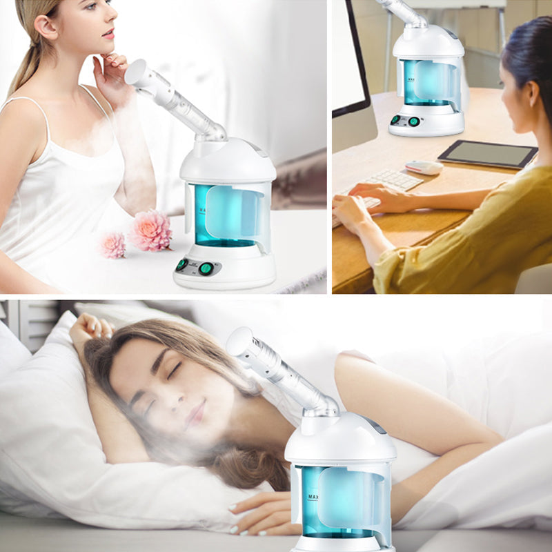 Portable Vapour Ozone Vaporizador Facial Steamer Face Care Skin Relax Moisturizer Beauty Aroma Herbal Steaming Face Spa Device My Store