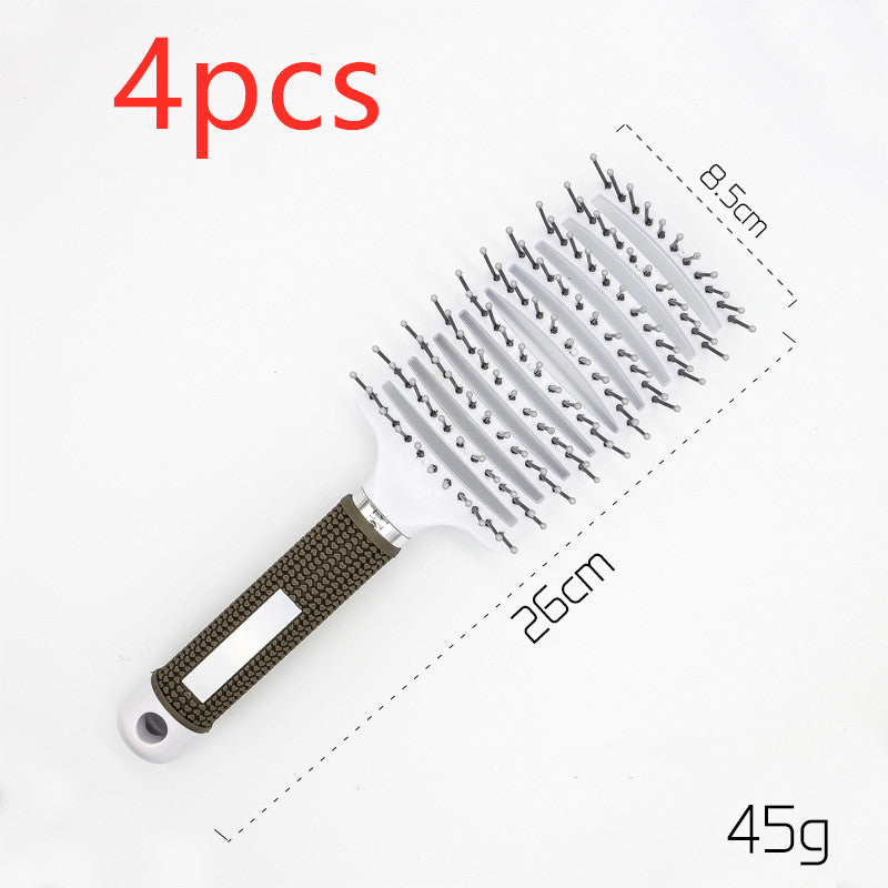 Hairbrush Anti Klit Brushy Haarborstel Women Detangler Hair Brush Bristle Nylon Scalp Massage  Teaser Hair Brush Comb Noventix