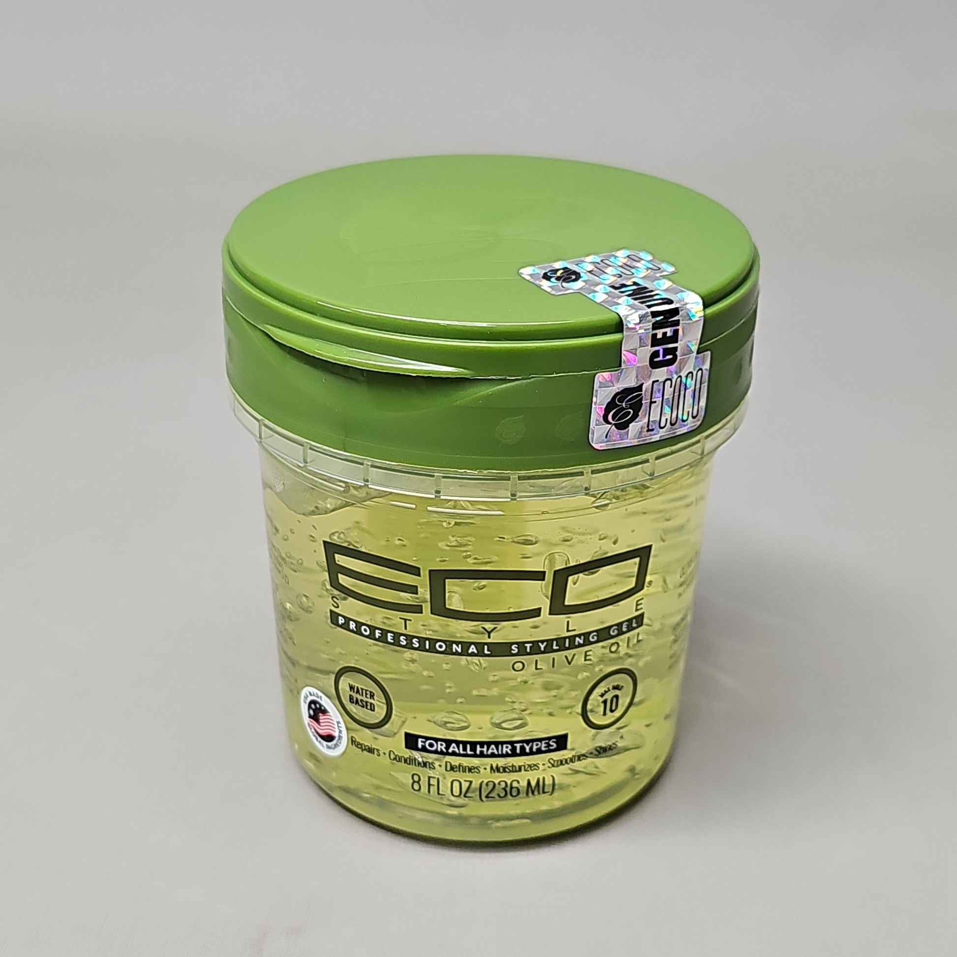 ZA@ ECO STYLE (12 PACK) Professional Styling Gel Olive Oil All Hair Types 8 fl oz BB 12/24 D PayWut