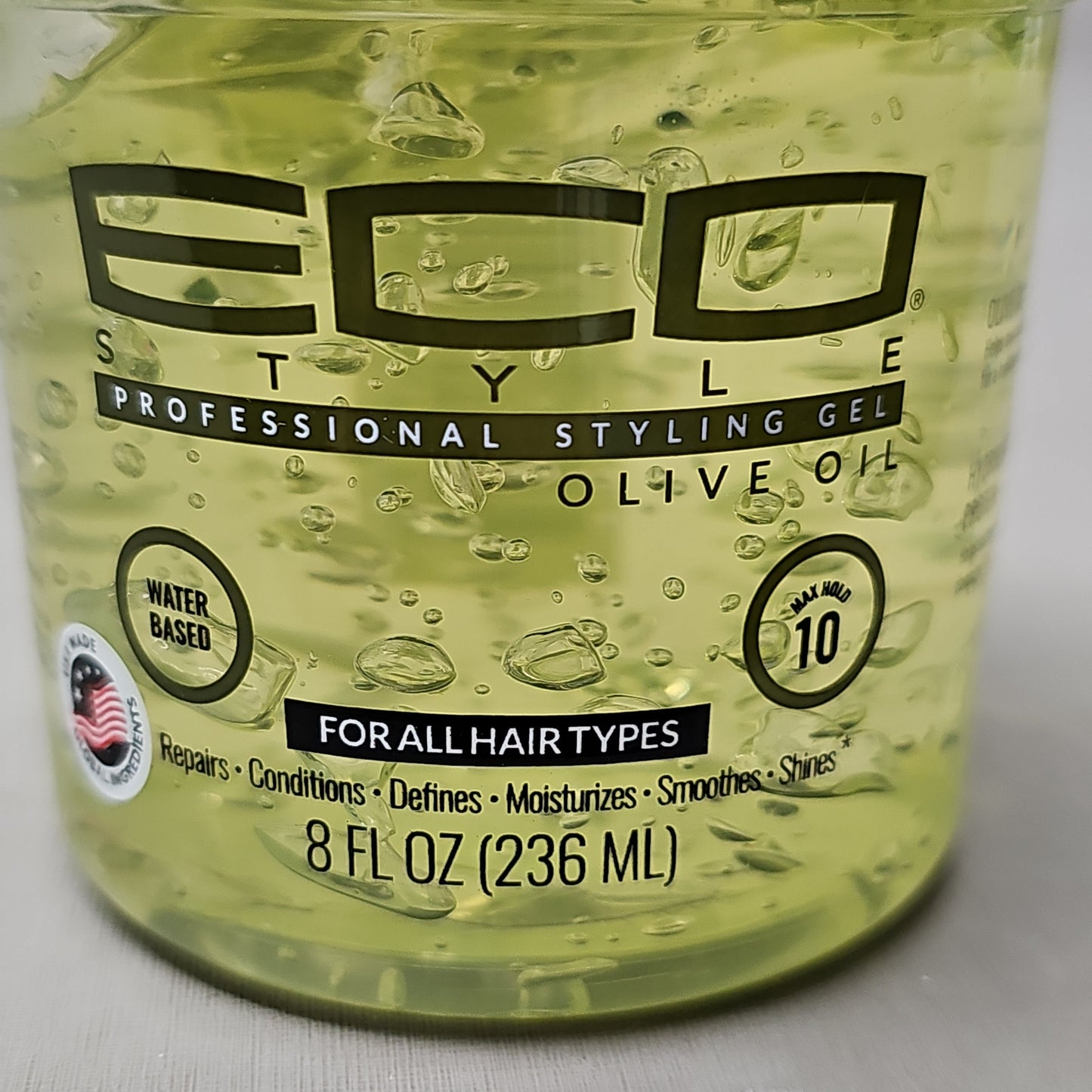 ZA@ ECO STYLE (12 PACK) Professional Styling Gel Olive Oil All Hair Types 8 fl oz BB 12/24 D PayWut