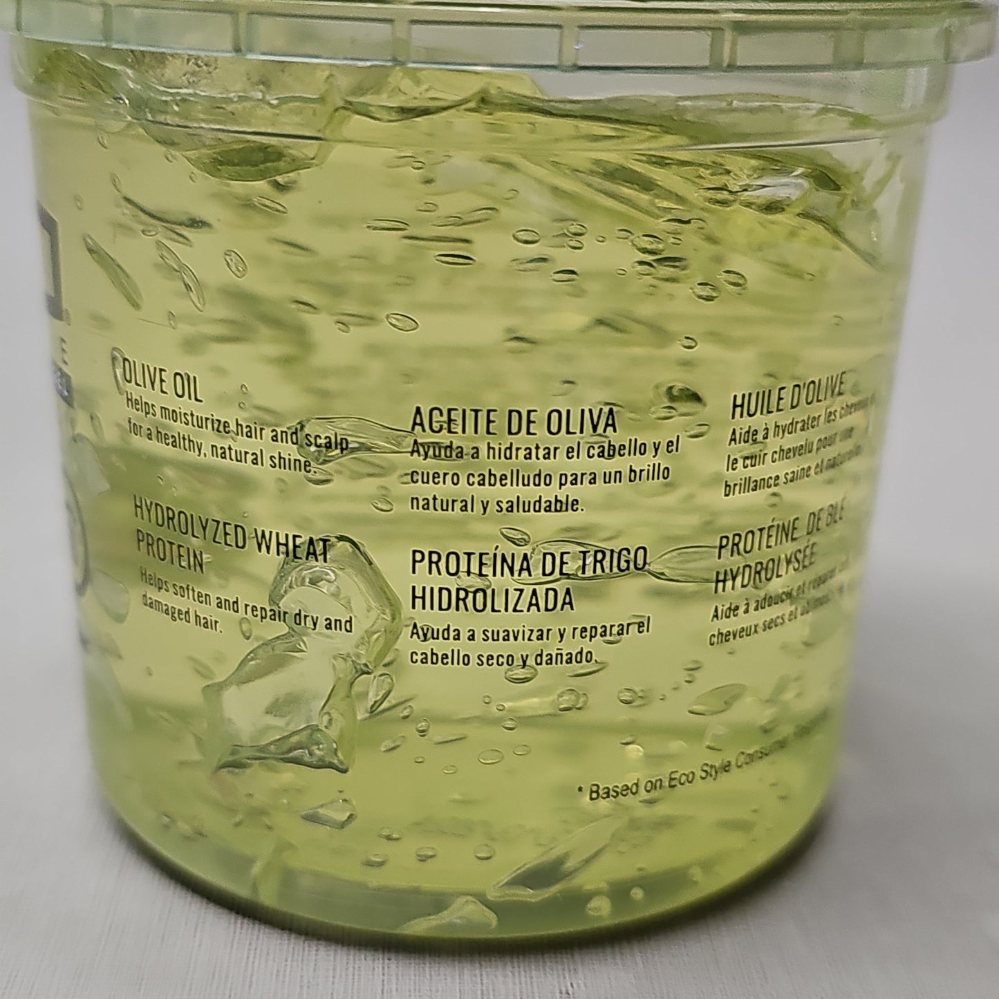 ZA@ ECO STYLE (12 PACK) Professional Styling Gel Olive Oil All Hair Types 8 fl oz BB 12/24 D PayWut