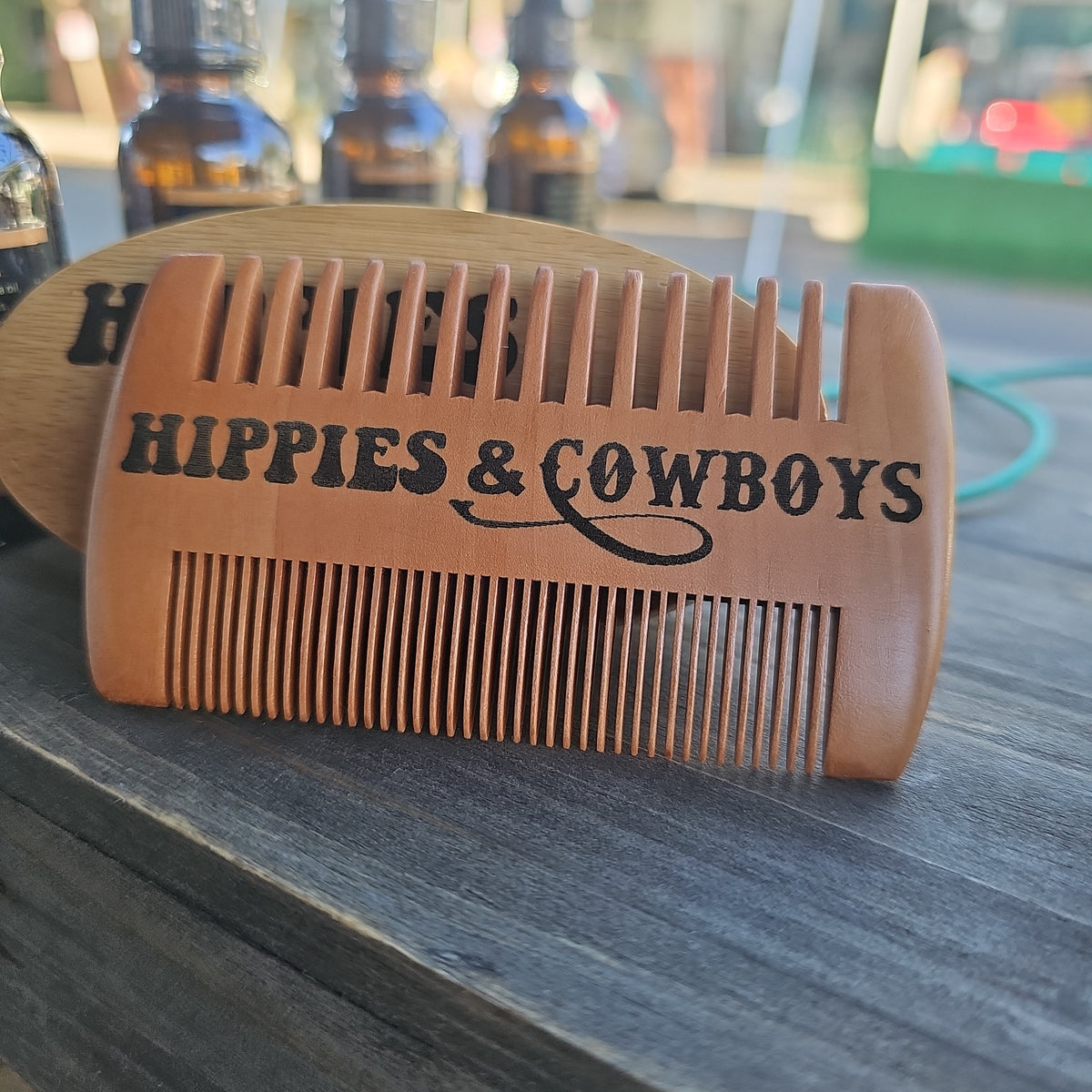 Logo Comb Hippies and Cowboys Beard Care