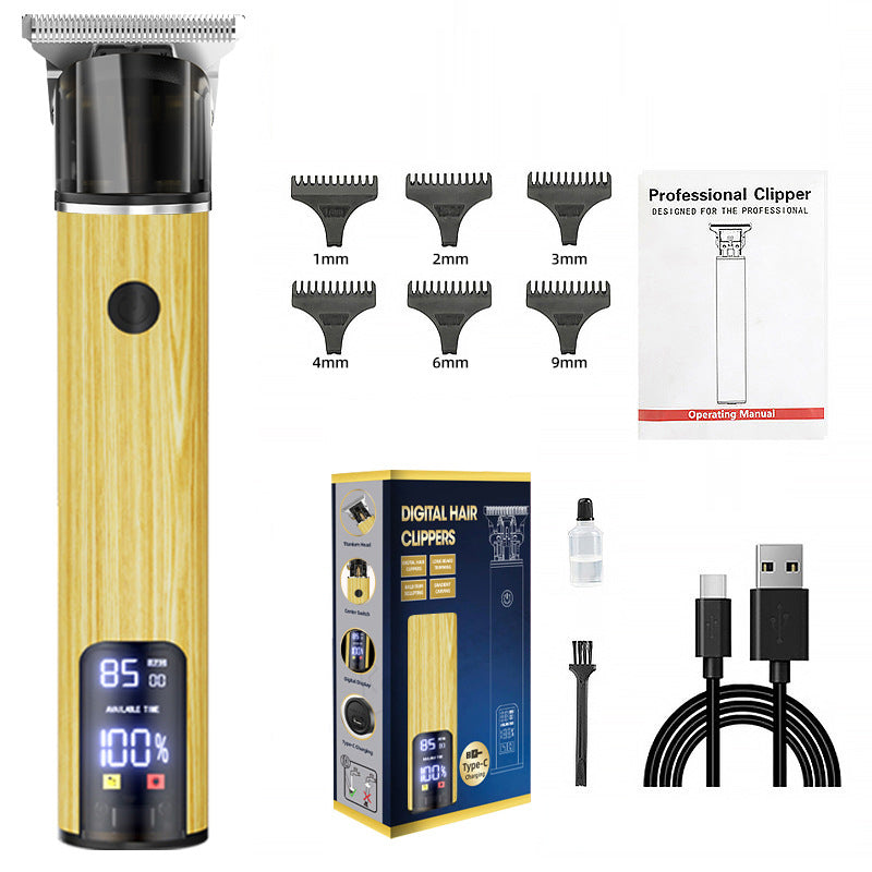 Hair clipper hair clipper electric hair clipper oil cutting head carving bald head, hair clipper American Smart