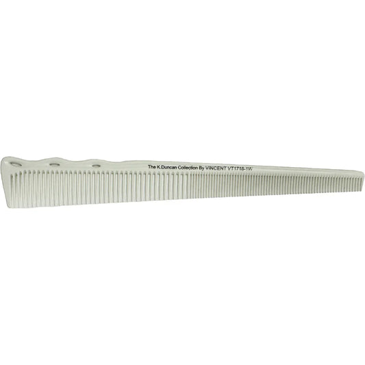 VINCENT CERAMIC NARROW TAPERING COMB 7" WHITE (#VT1718-1W)