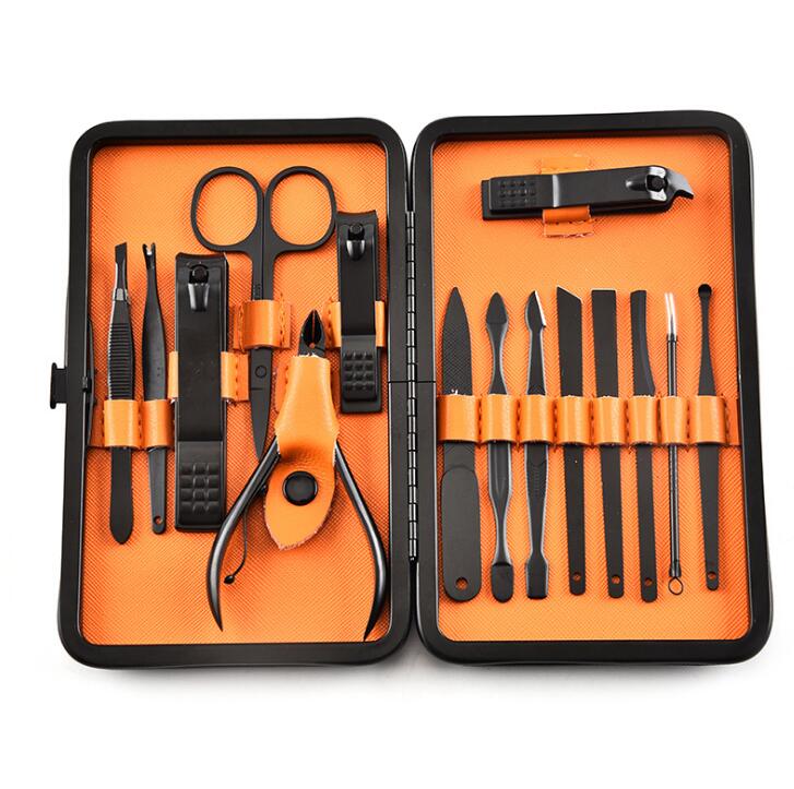 The factory Manicure black black stainless steel repair beauty set 15 nail clippers high-end household scissors Noventix