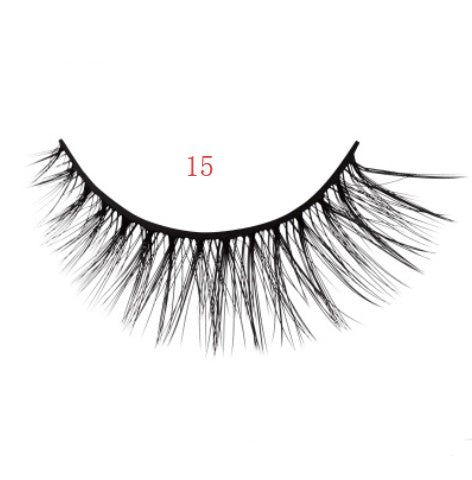 3D mink eyelashes 3 pairs of natural fiber long false eyelashes Elyvora LLC