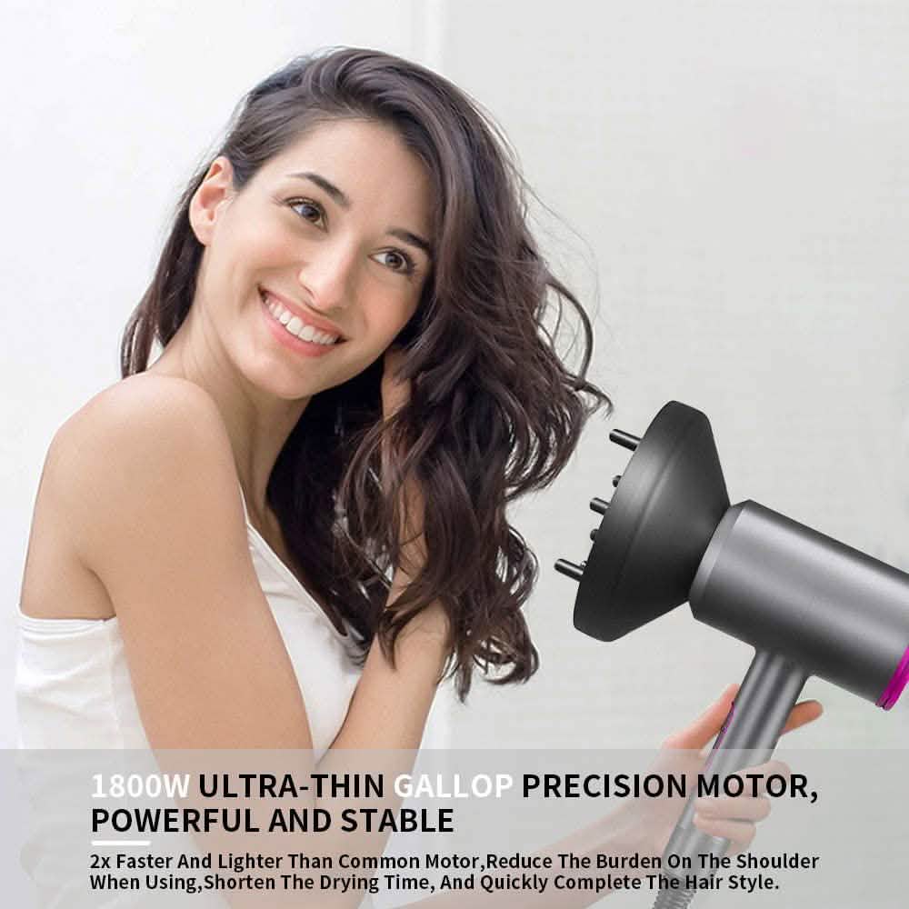 1800W Professional Hair Dryer with Diffuser Ionic Conditioning DailySale
