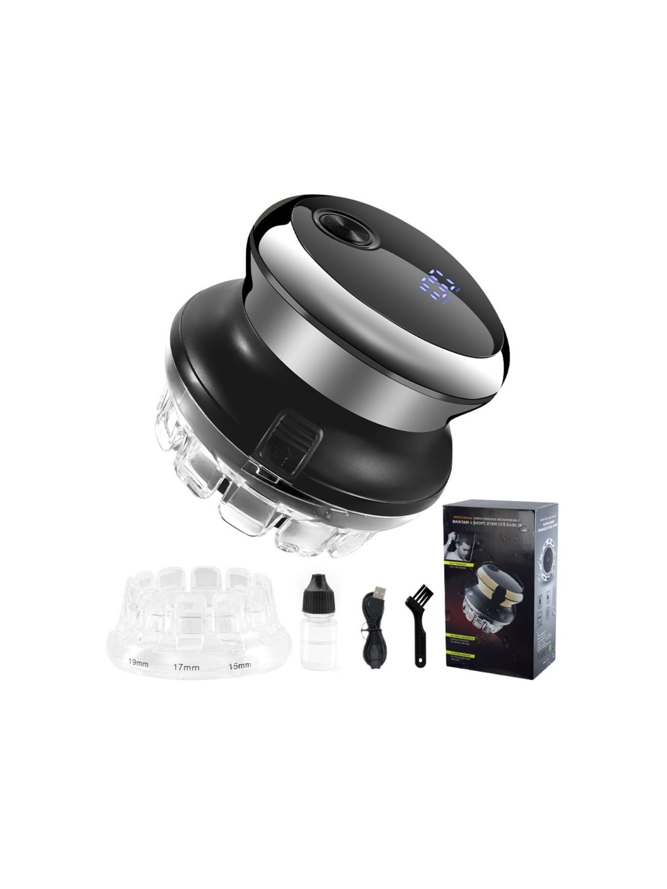 Rechargeable Bald Head Hair Clipper Unique Oils