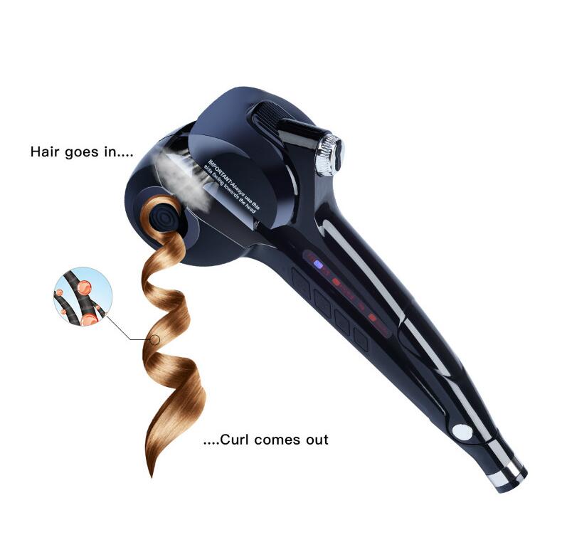 Professional ceramic hair steam machine hair curler roller curling iron, hair waver in digital magic styling tools styler Elyvora LLC