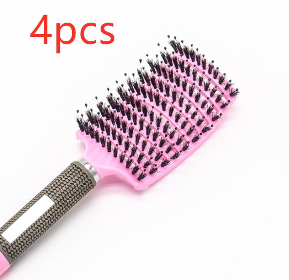 Hairbrush Anti Klit Brushy Haarborstel Women Detangler Hair Brush Bristle Nylon Scalp Massage  Teaser Hair Brush Comb Noventix