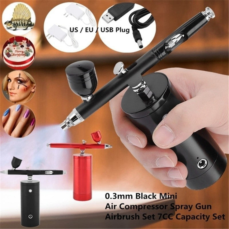 Rechargeable Mini Electric Airbrush Air Pump Set FLIPSTYLEZLLC