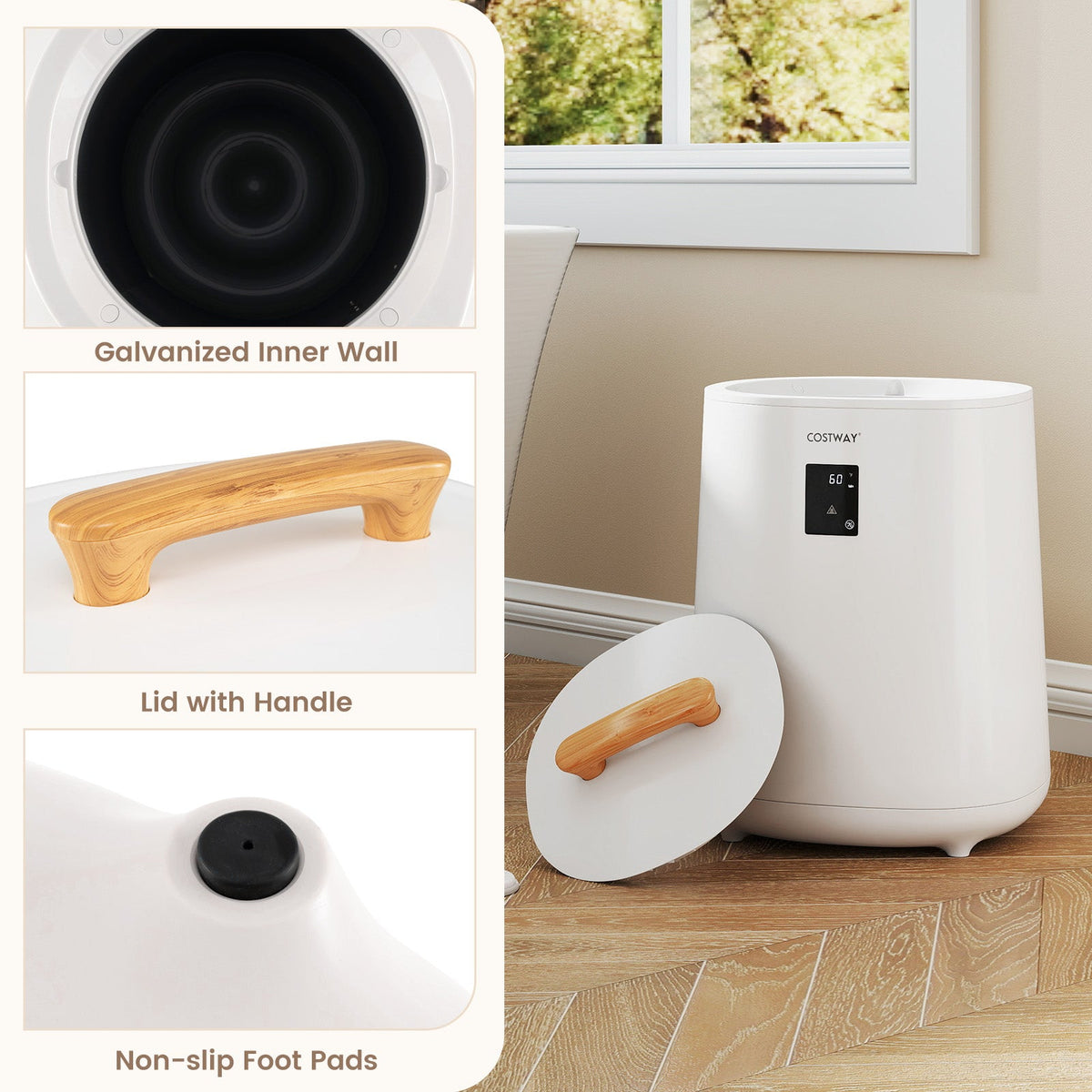 18L Large Towel Warmer with LED Display and Auto Shut off DirectDeals