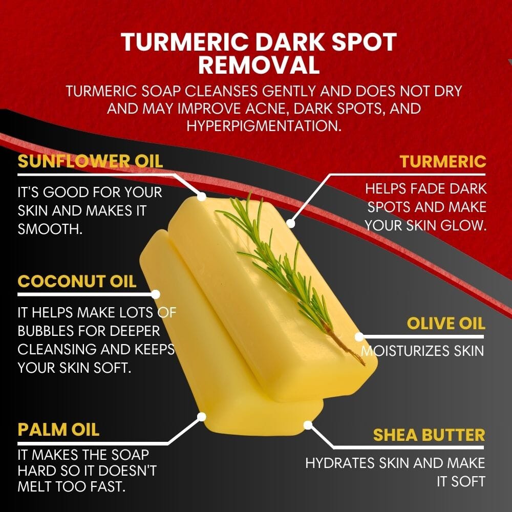 Turmeric Face Bar for Dark Spots & Uneven Skin 26 King Wavy Merch, LLC