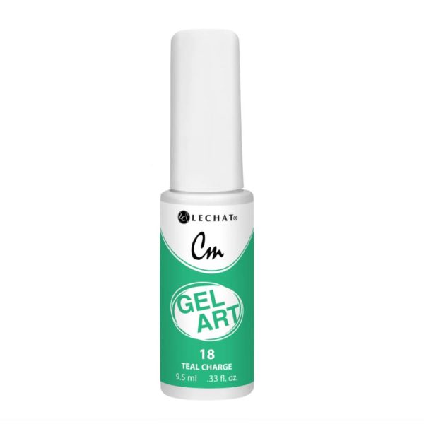 Lechat - CM Gel Art - 18 Teal Charge .3oz Queen Nails & Beauty Supplies