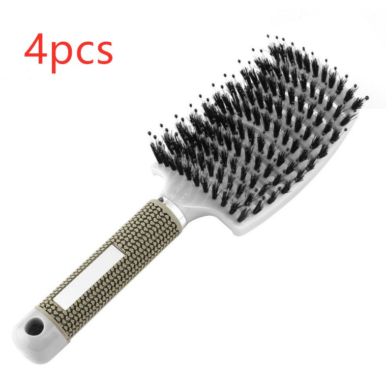 Hairbrush Anti Klit Brushy Haarborstel Women Detangler Hair Brush Bristle Nylon Scalp Massage  Teaser Hair Brush Comb Noventix