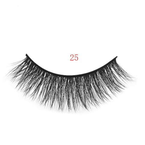 3D mink eyelashes 3 pairs of natural fiber long false eyelashes Elyvora LLC