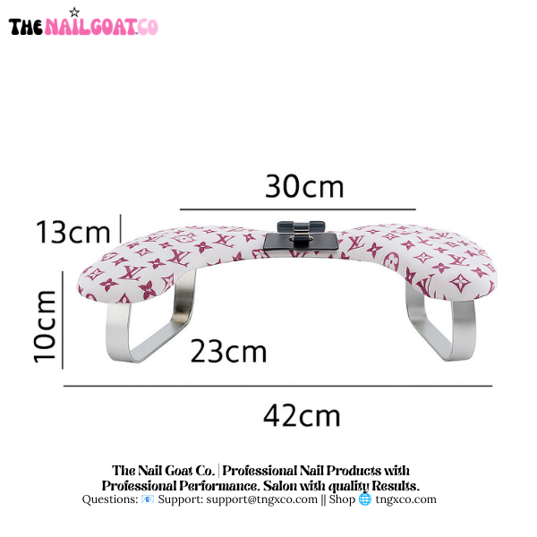 TheNailGoatCo U-Shaped Armrest + Phone Holder | LV Kitty TheNailGoat.Co
