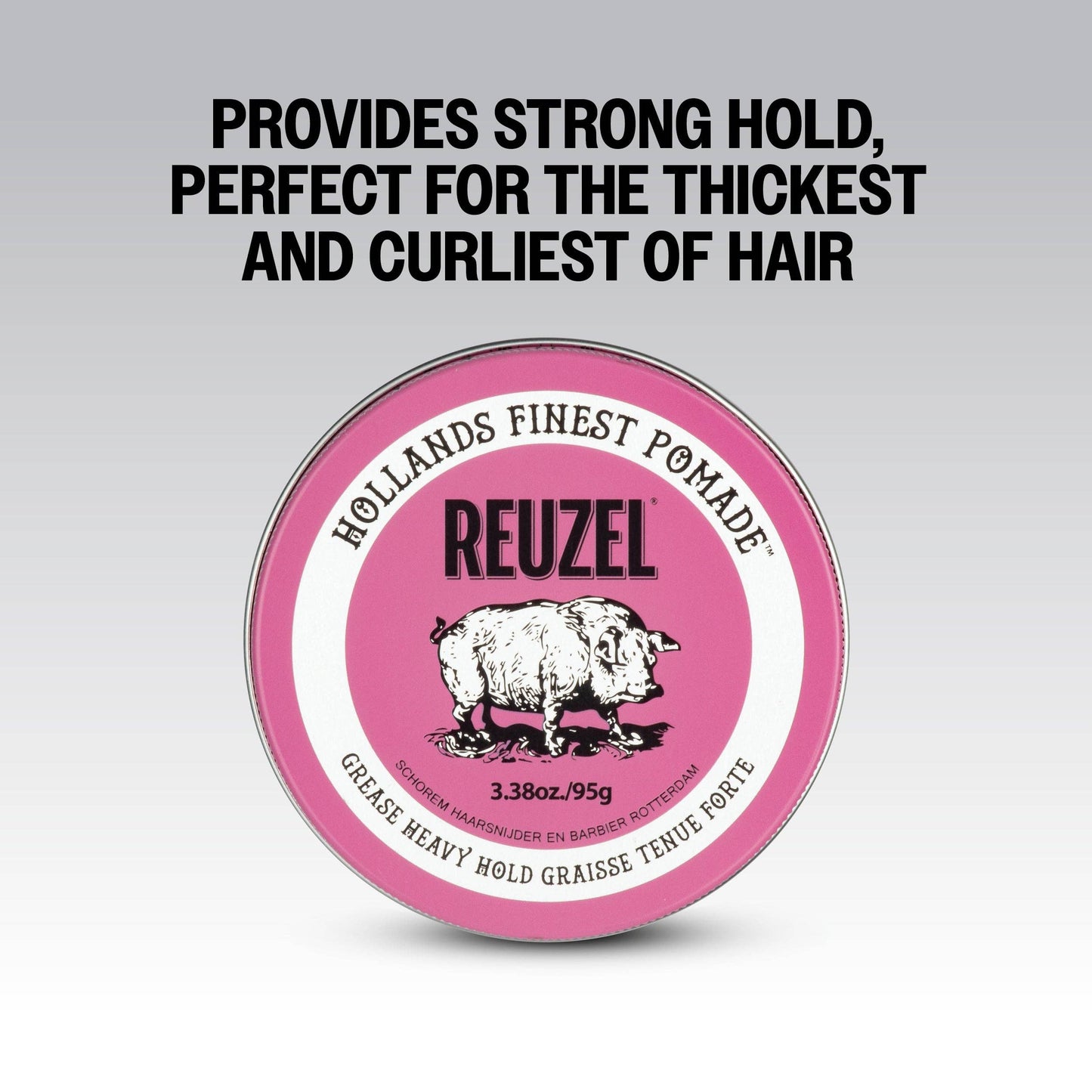 Reuzel Pink Pomade Grease Oil Based Medium Shine Strong Hold The Grease Shop