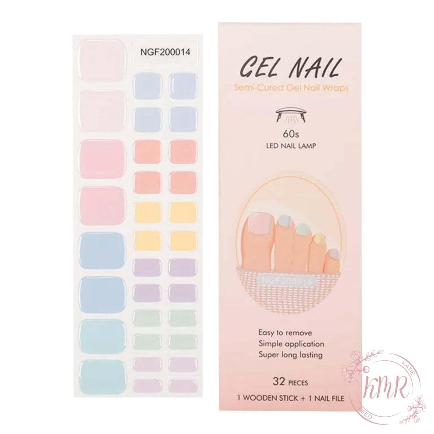 Freesia Premier Gel Pedicure Wrap