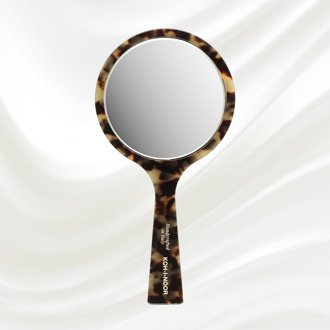 Luxury Hand Mirror - Garden Green Acetate with German Glass KOH-I-NOOR Beauty USA