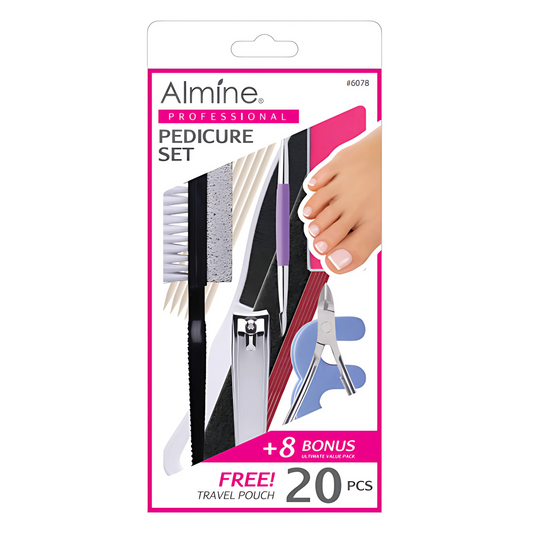 Almine Pedicure Set with Travel Bag, 20 Pieces Annie International, Inc.
