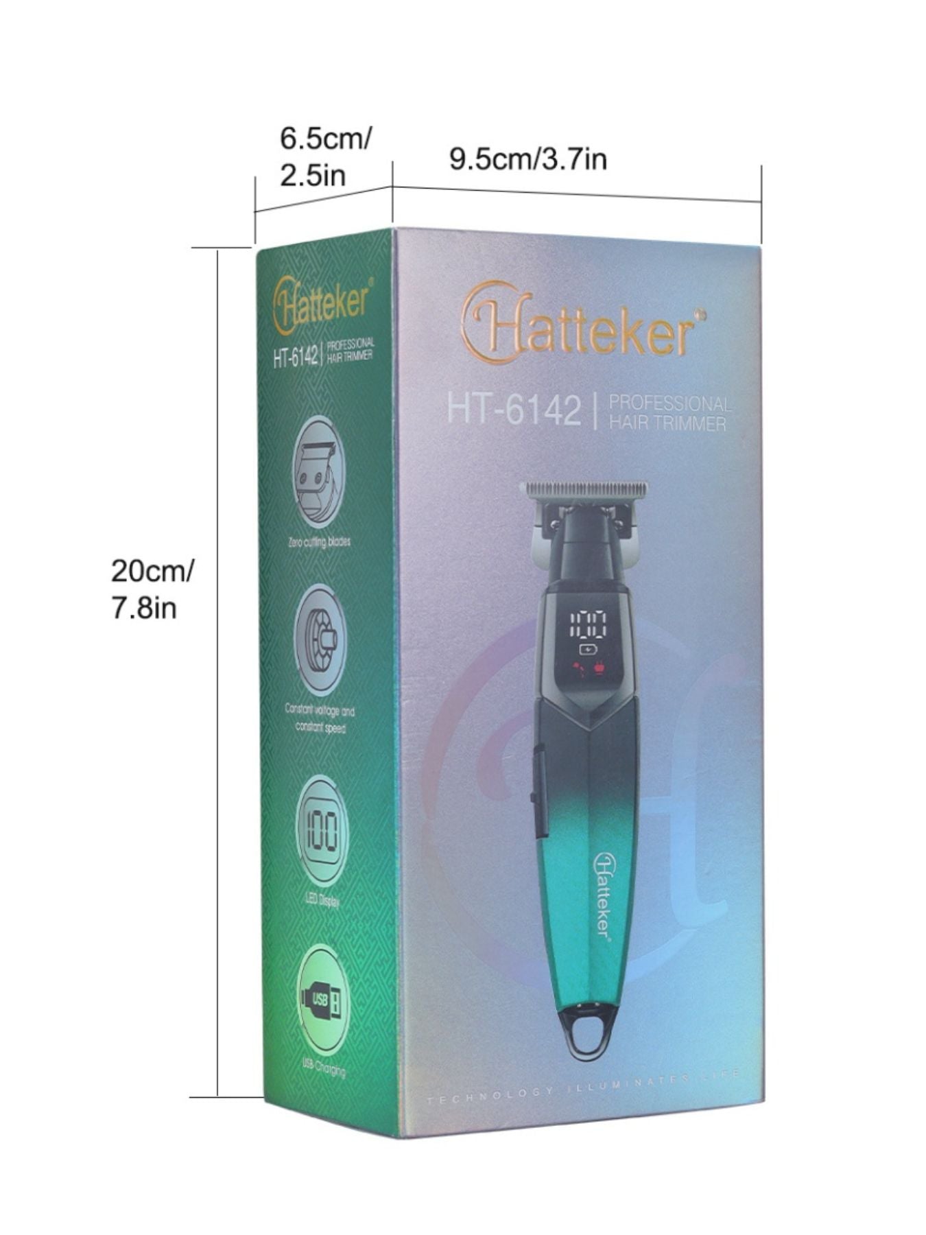 Cordless Hair Clipper with LED Display Unique Oils