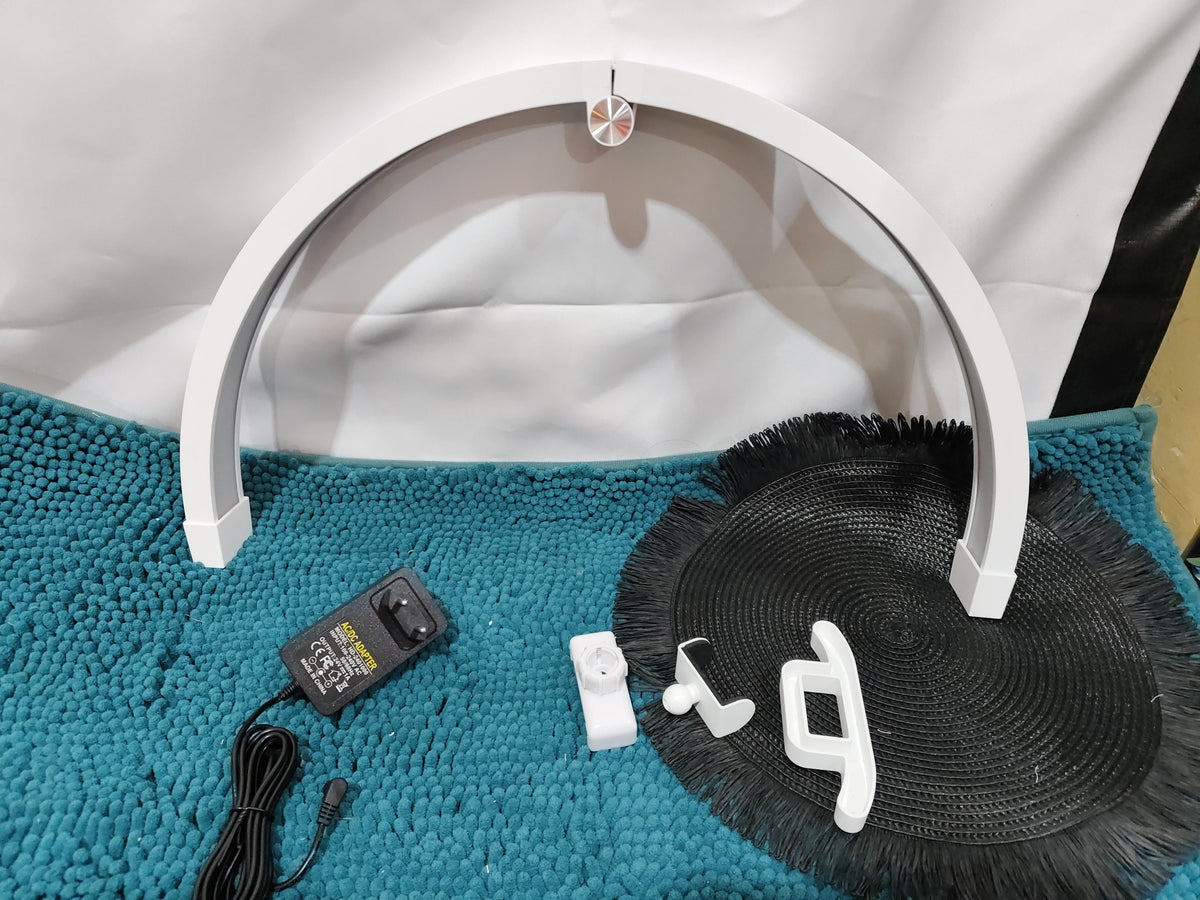 Nail Beauty Desktop Lamp Three-color Temperature Touch Control Half Moon U-shaped Fill Light The Make-up Corner