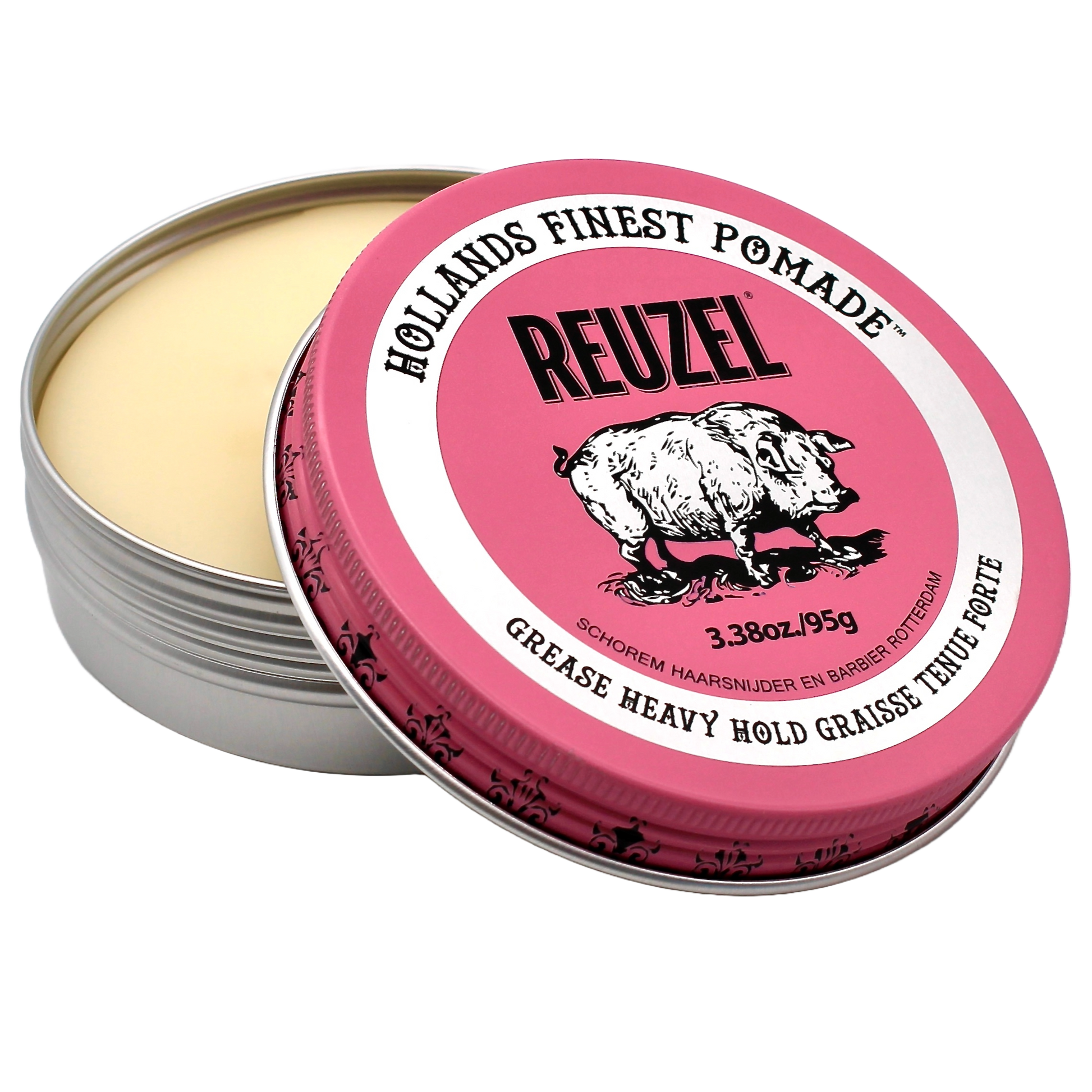 Reuzel Pink Pomade Grease Oil Based Medium Shine Strong Hold The Grease Shop