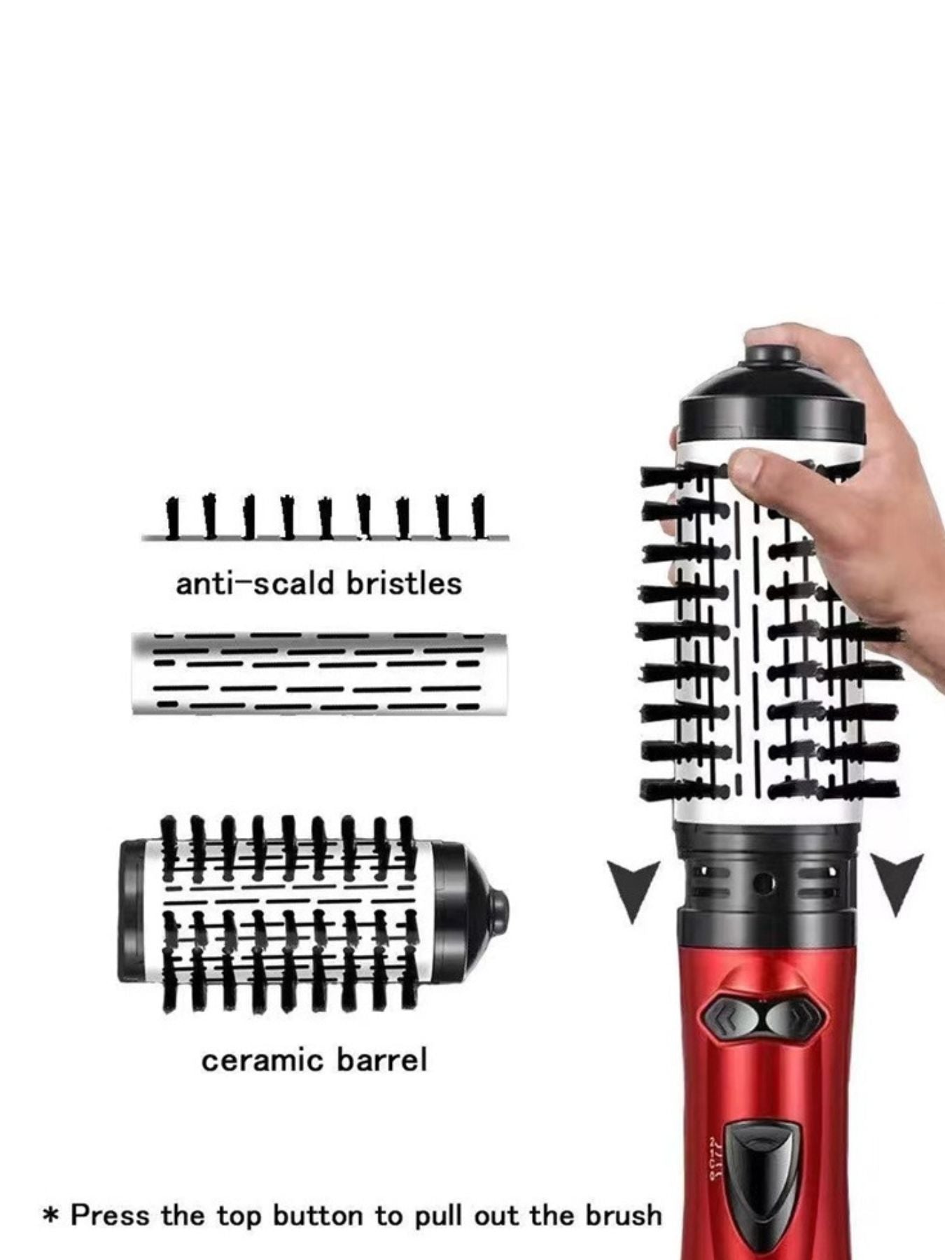 3-in-1 Interchangeable Hot Air Brush Unique Oils