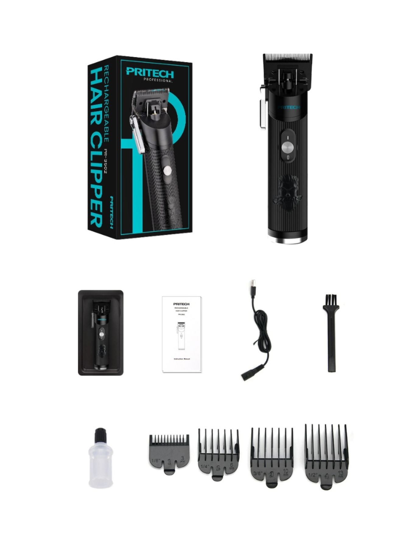 Cordless Rechargeable Hair Clipper Unique Oils