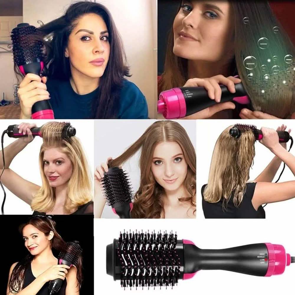 2-in-1 Hair Dryer Volumizer Hot Hair Brush Roller Comb DailySale