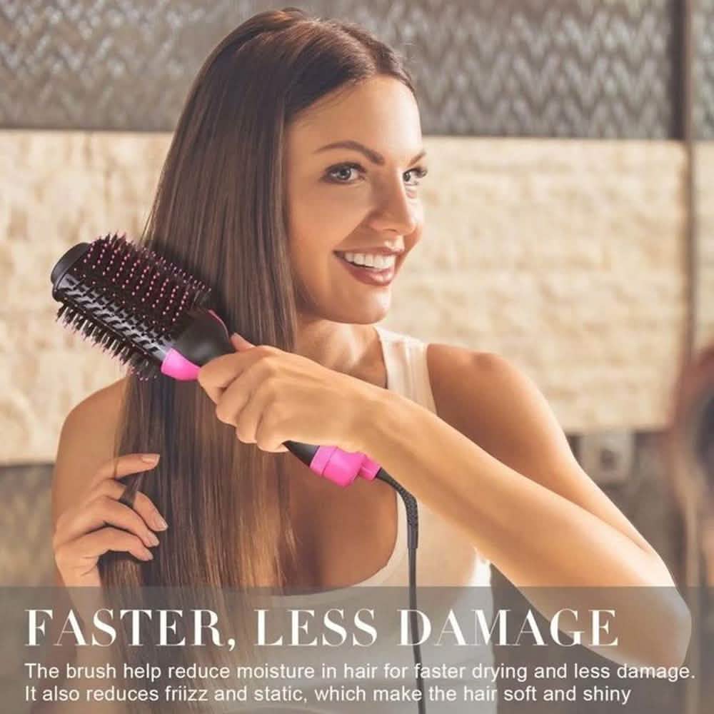 2-in-1 Hair Dryer Volumizer Hot Hair Brush Roller Comb DailySale