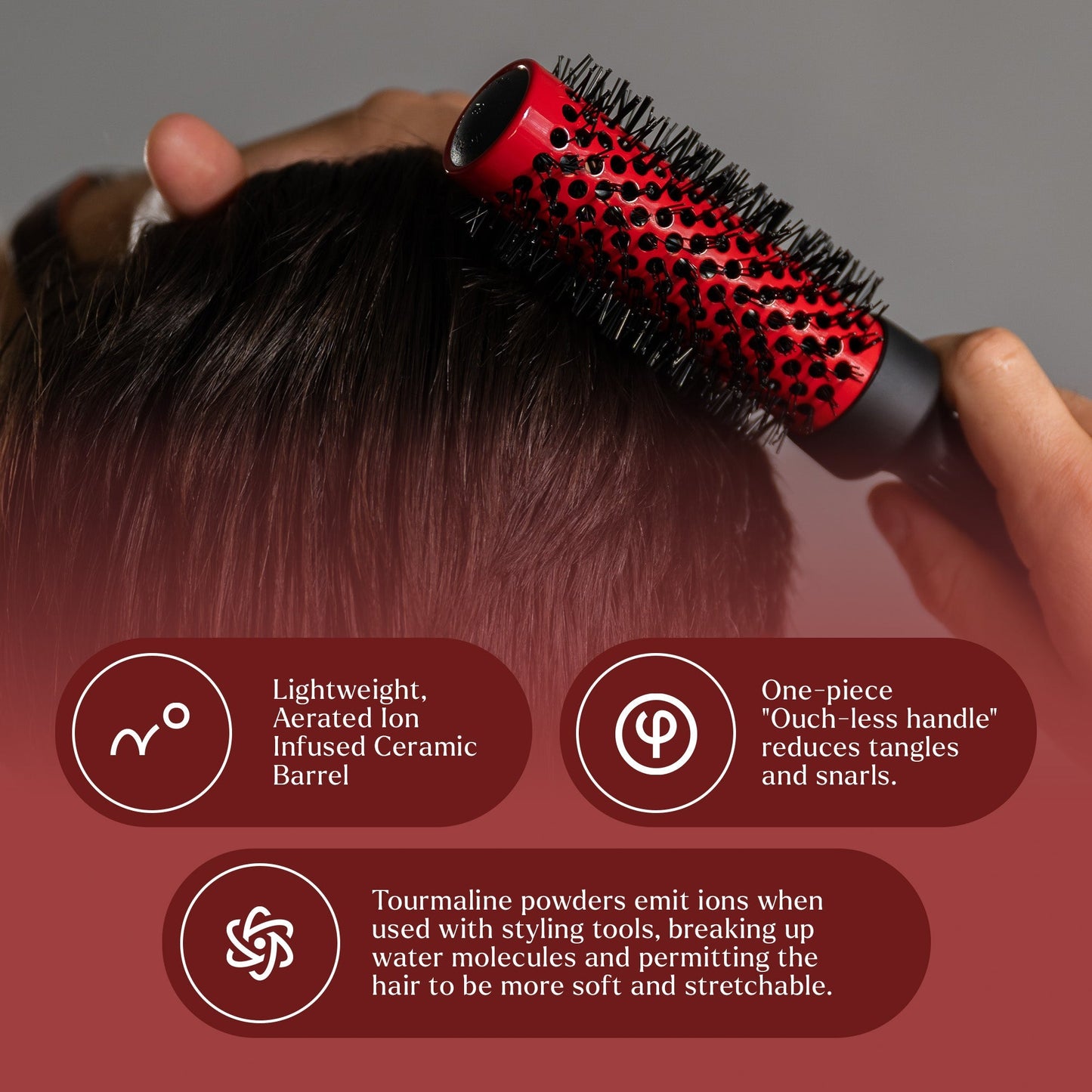 2" Ion Ceramic Round Brush TheSalonGuy