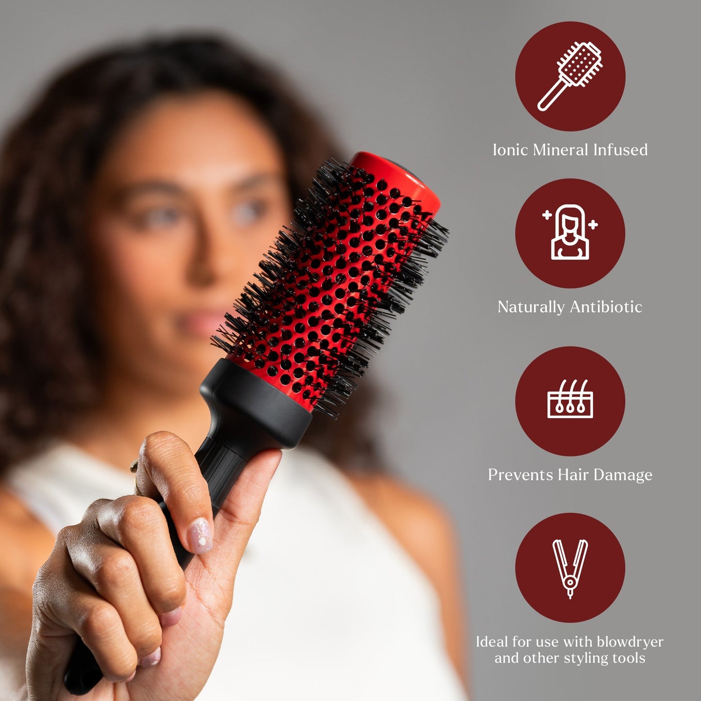 2" Ion Ceramic Round Brush TheSalonGuy