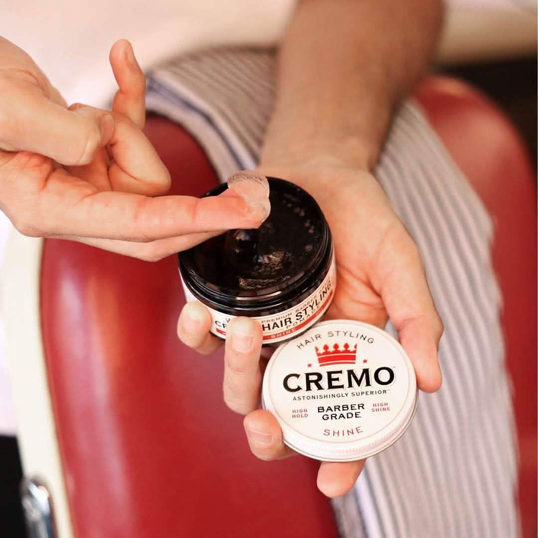 2-Pack: Cremo Premium Barber Grade Hair Styling Shine Pomade 4oz DailySale