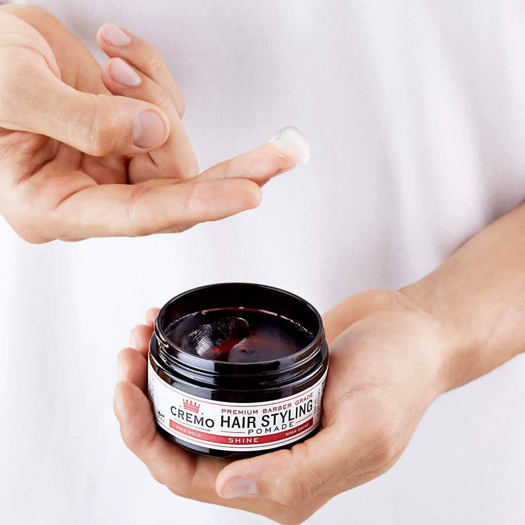 2-Pack: Cremo Premium Barber Grade Hair Styling Shine Pomade 4oz DailySale