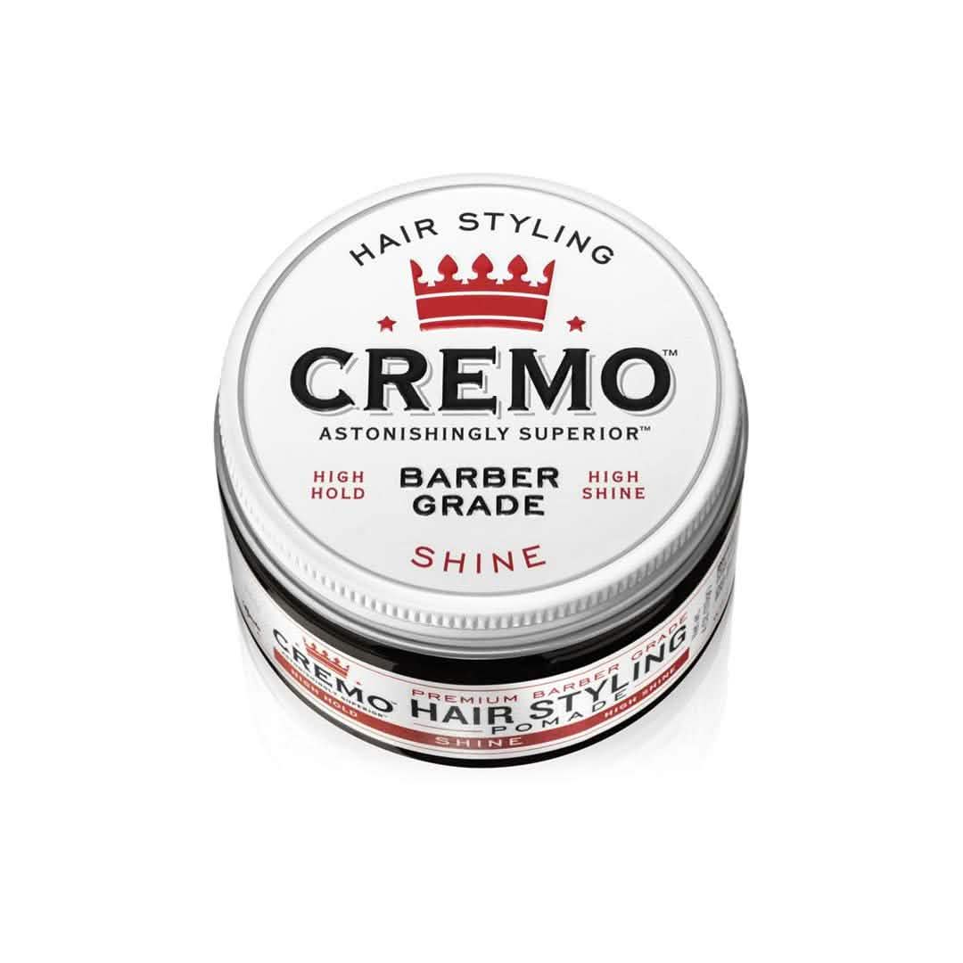 2-Pack: Cremo Premium Barber Grade Hair Styling Shine Pomade 4oz DailySale