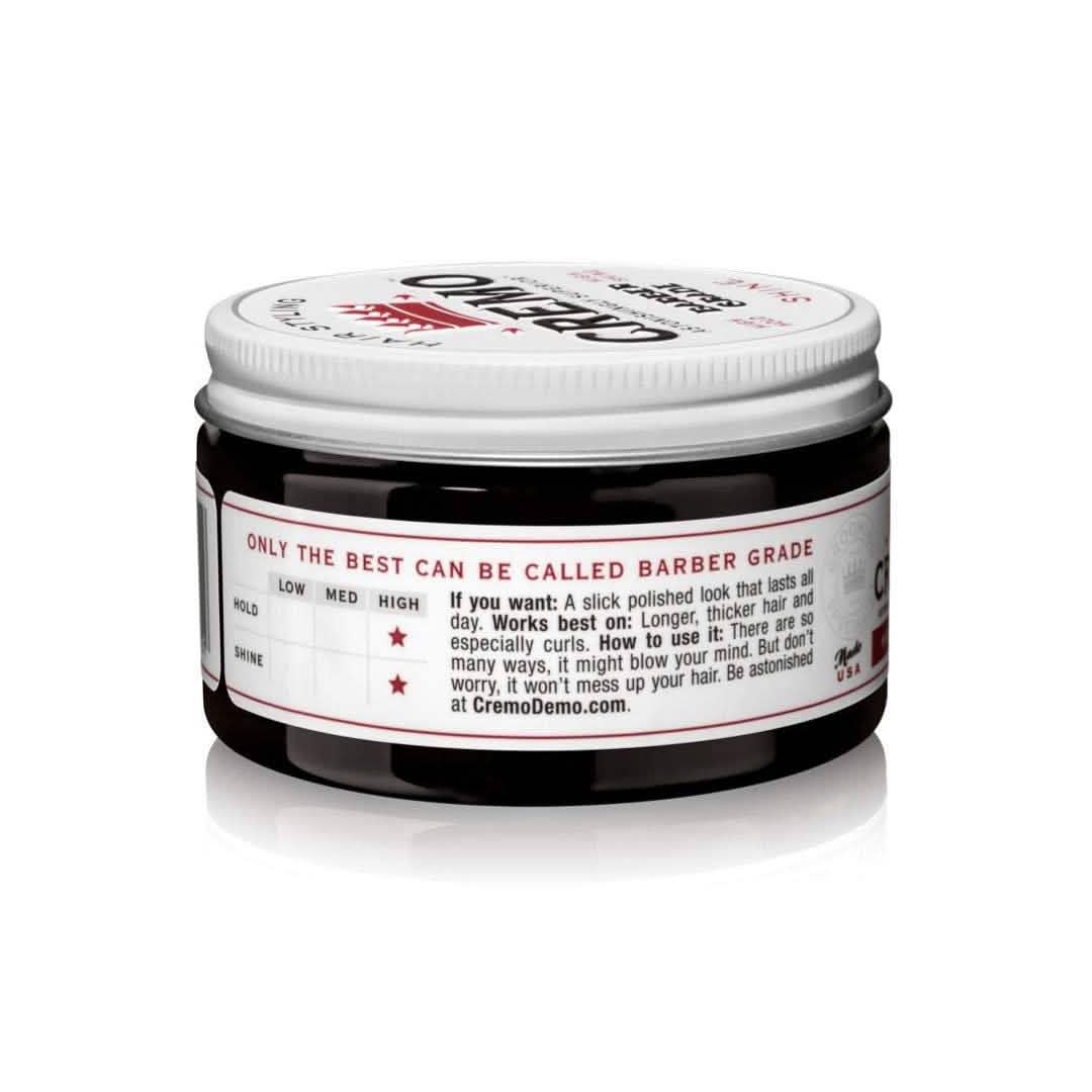 2-Pack: Cremo Premium Barber Grade Hair Styling Shine Pomade 4oz DailySale