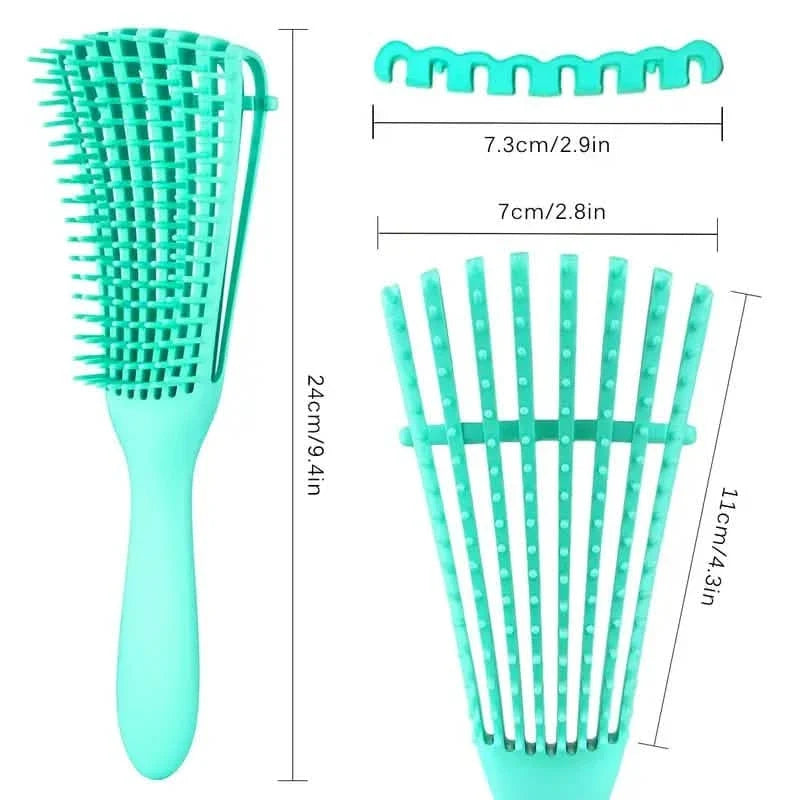2-Pack: Detangler Brush for Curly Hair, Afro Textured 3a to 4c Kinky Wavy DailySale