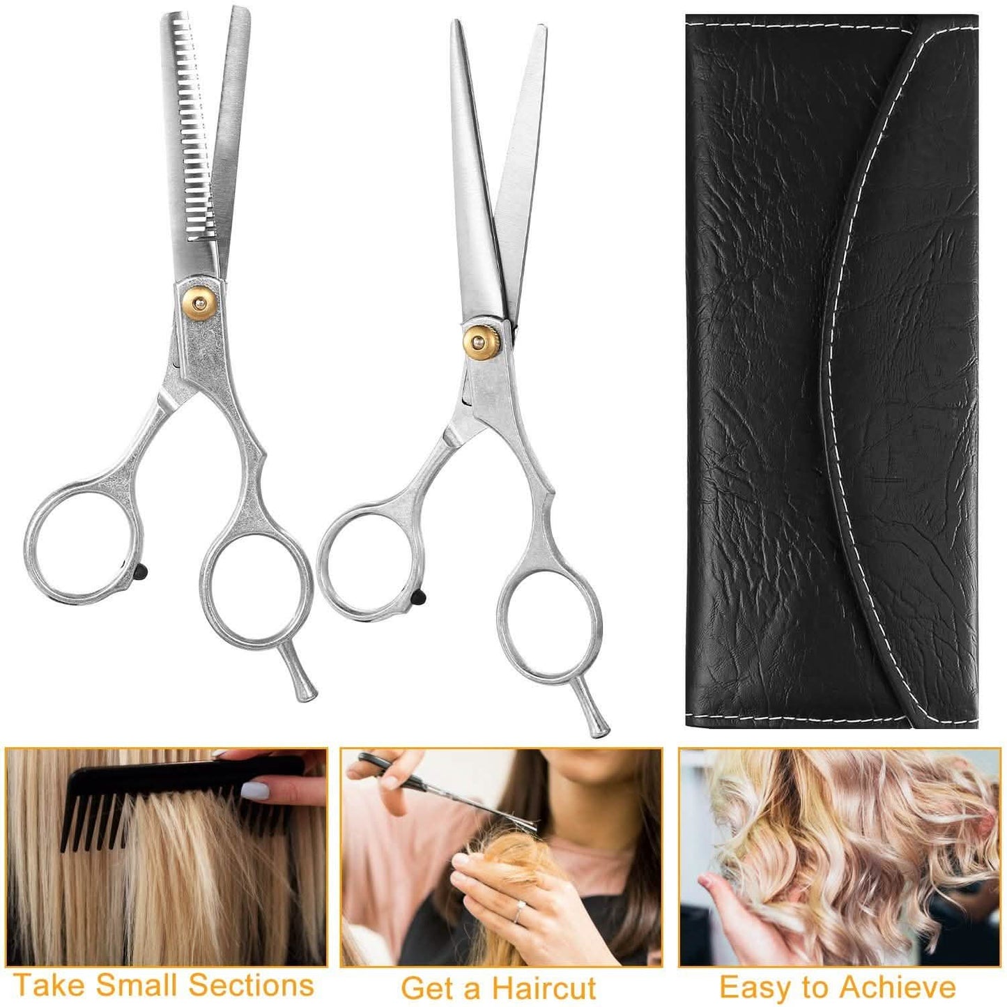 2-Piece: Professional Hair Cutting Scissors Set DailySale