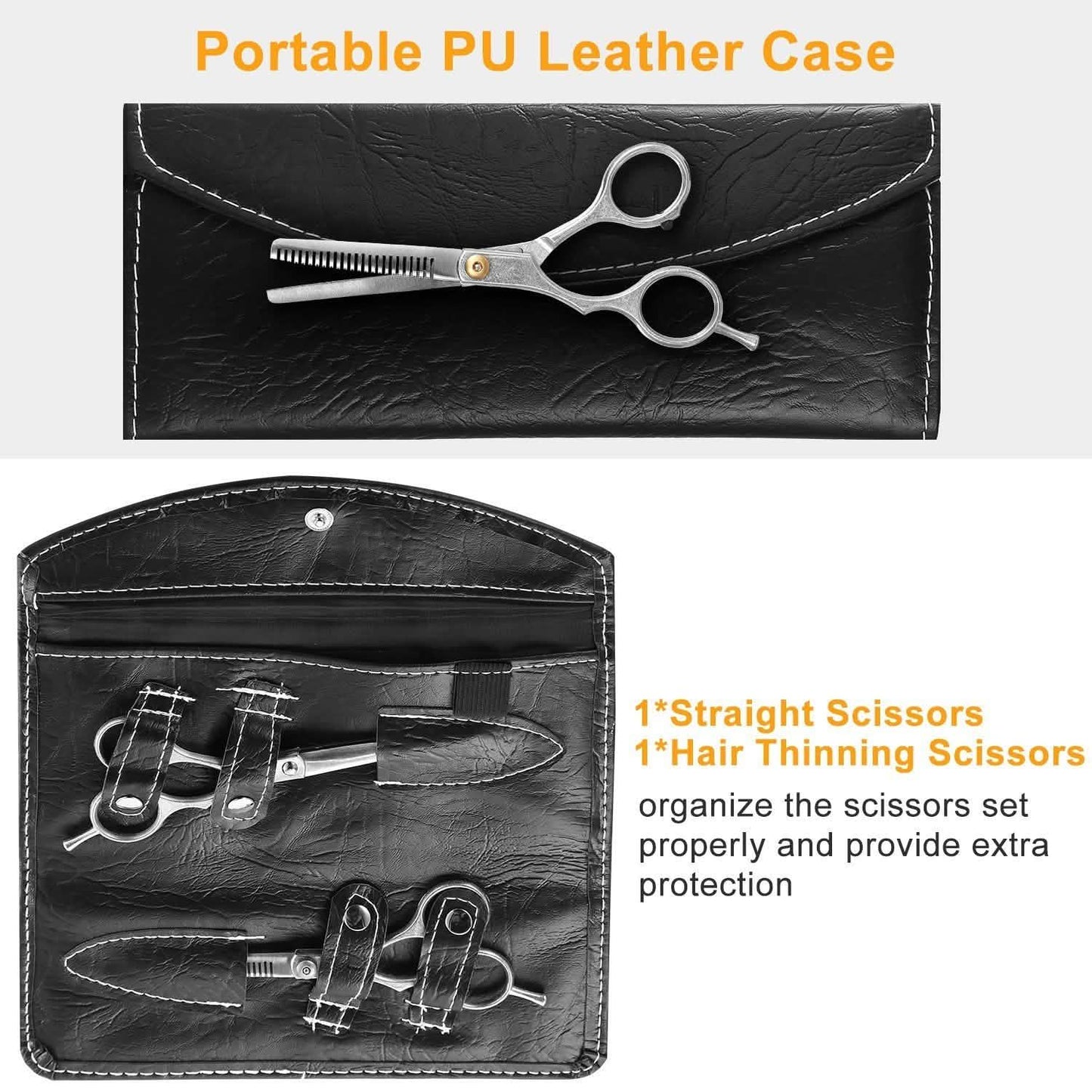 2-Piece: Professional Hair Cutting Scissors Set DailySale