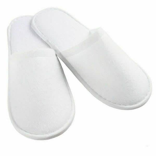 20-Pairs: Spa Hotel Guest Soft Slippers Closed Toe Disposable Travel Slipper DailySale